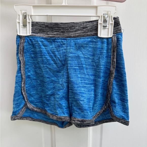 Girls 2T Blue & Gray Heather Athletic Shorts - Picture 1 of 4